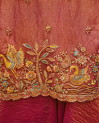 Elegant Hand Embroidered Shimmer Sharara Set
