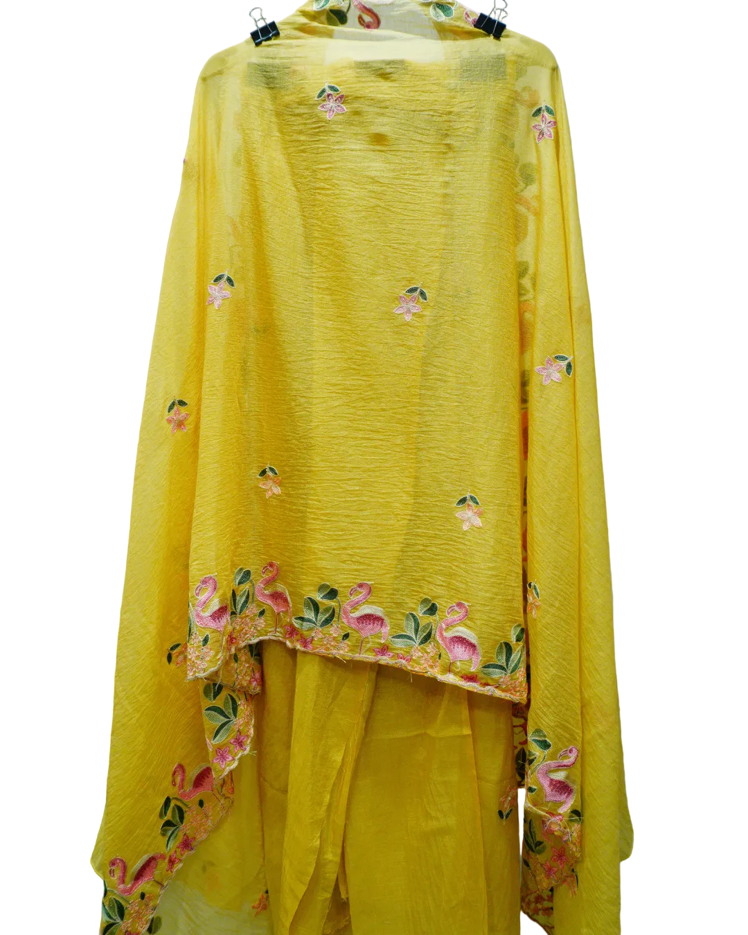 Flamingo Bloom Mal Chanderi