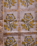 Aqua Floral Cotton Printed Suit Set with Dupatta