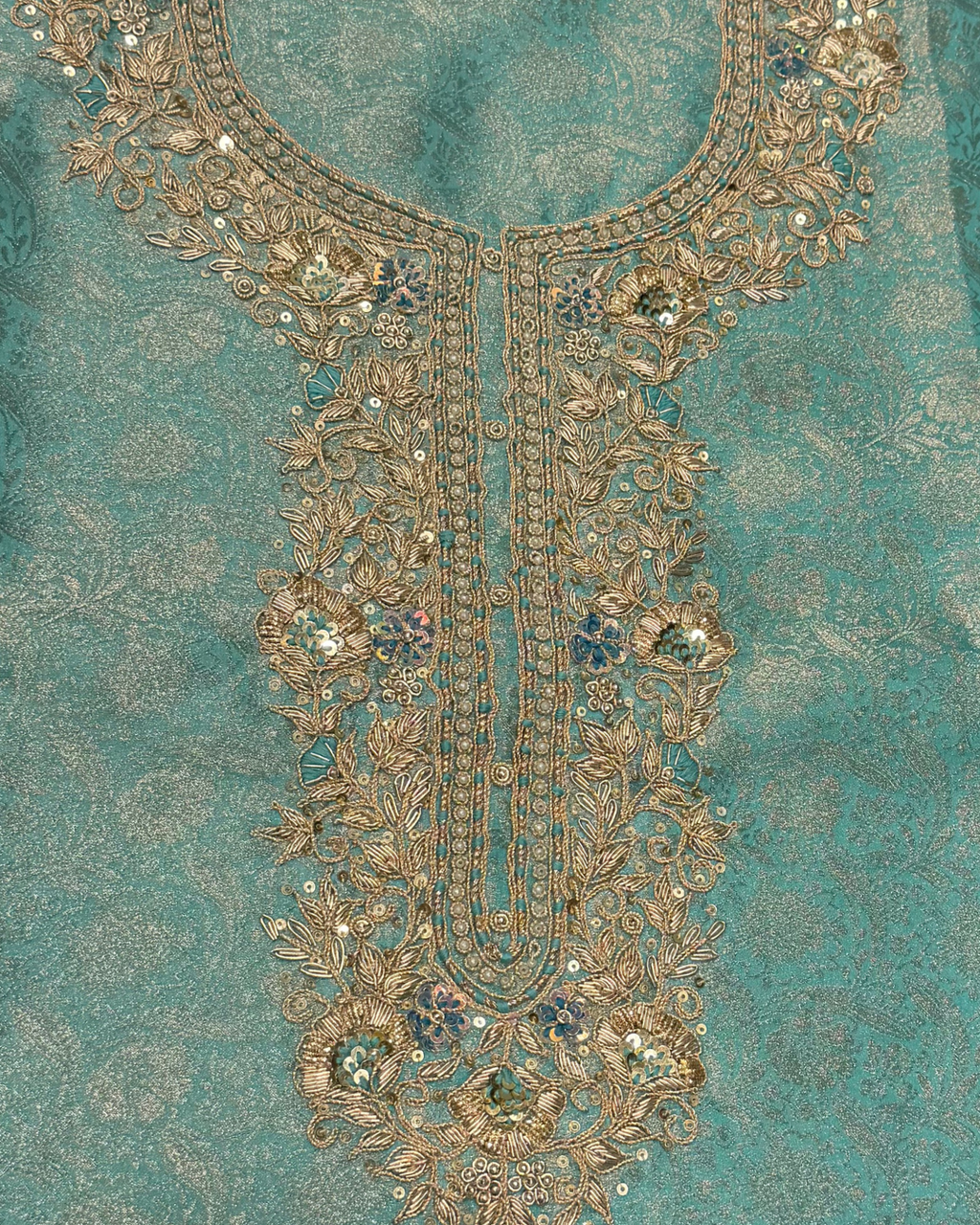 Noorani Banarsi Organza Unstitched Suit Set