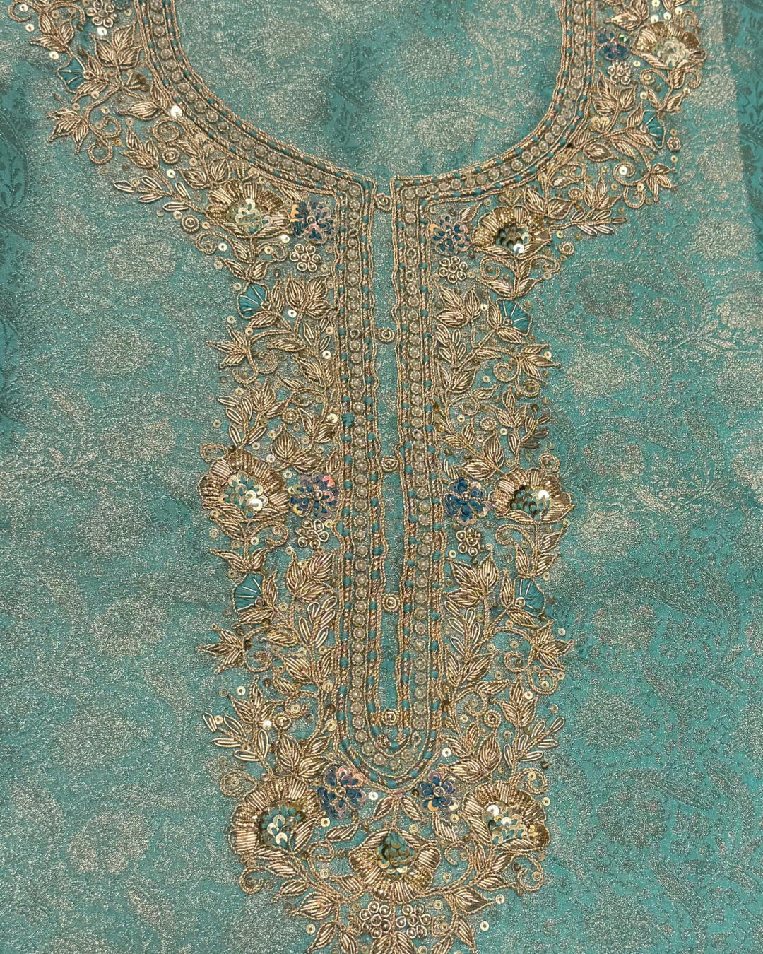 Noorani Banarsi Organza Unstitched Suit Set