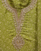 Zarish Brocade Silk Unstitched Suit Set