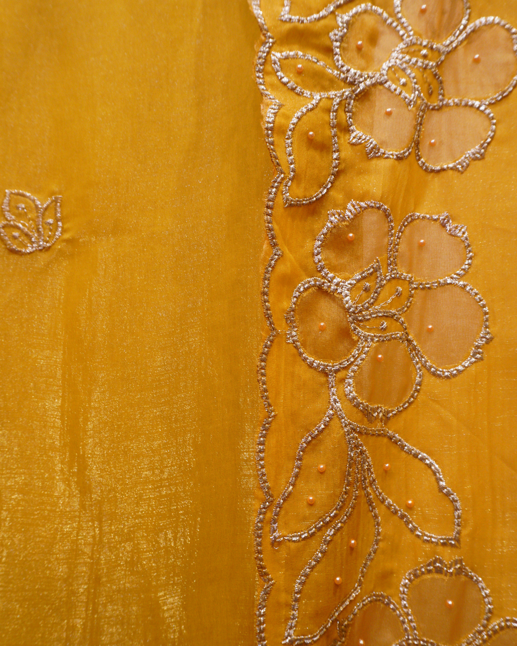 Signature Floral Embroidered Shimmer Suit Set
