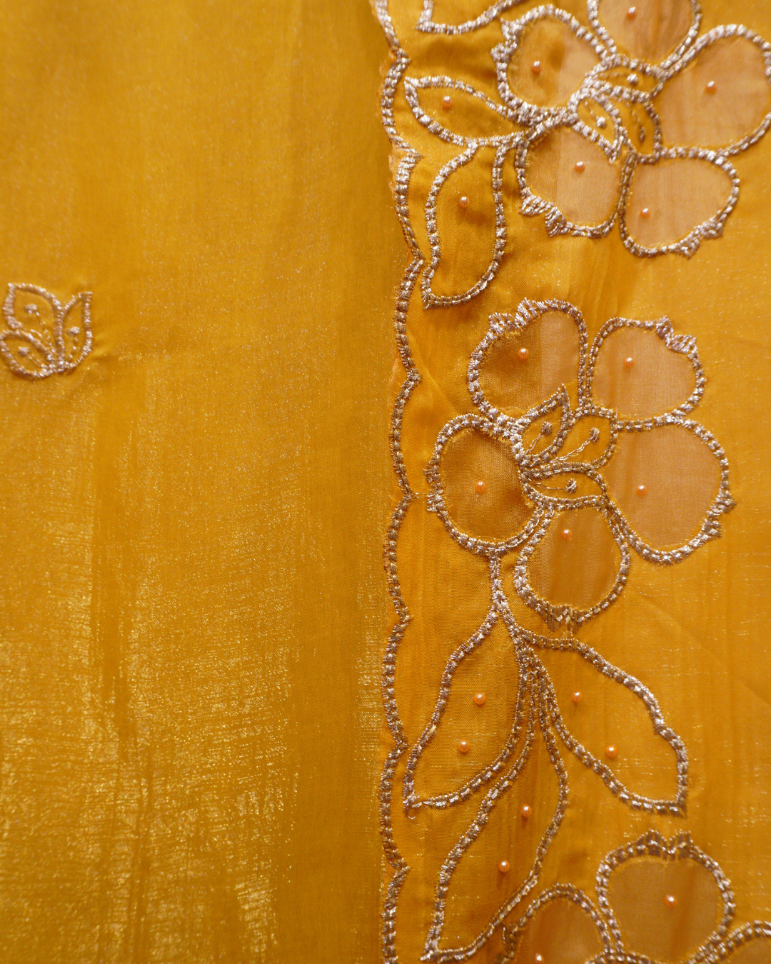 Signature Floral Embroidered Shimmer Suit Set
