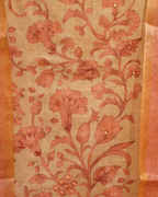 Floral Chanderi Unstitched Suit Set with Dupatta