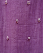 Mul Cotton Embroidered Unstitched Suit Set with Dupatta