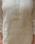 Noor White Lace Cord Set