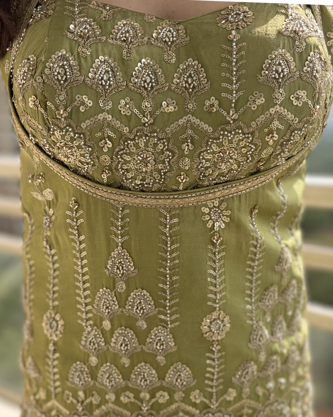 Three Piece Sharara Set with Dupatta