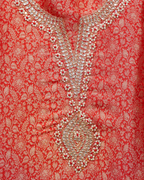 Zarish Brocade Silk Unstitched Suit Set