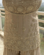 Three Piece Sharara Set with Dupatta