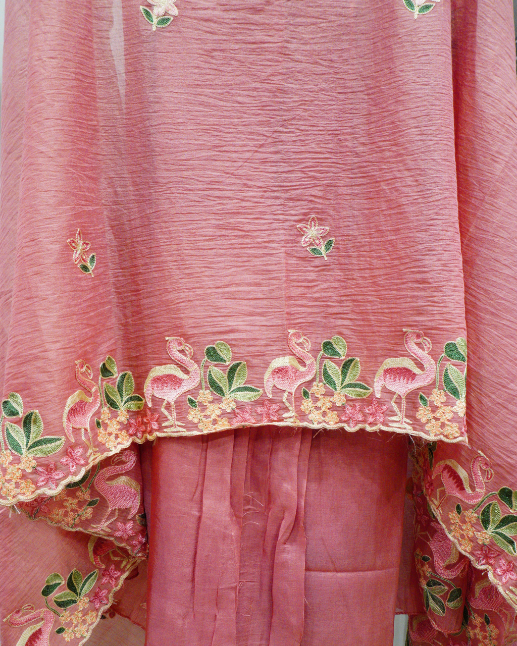 Flamingo Bloom Mal Chanderi