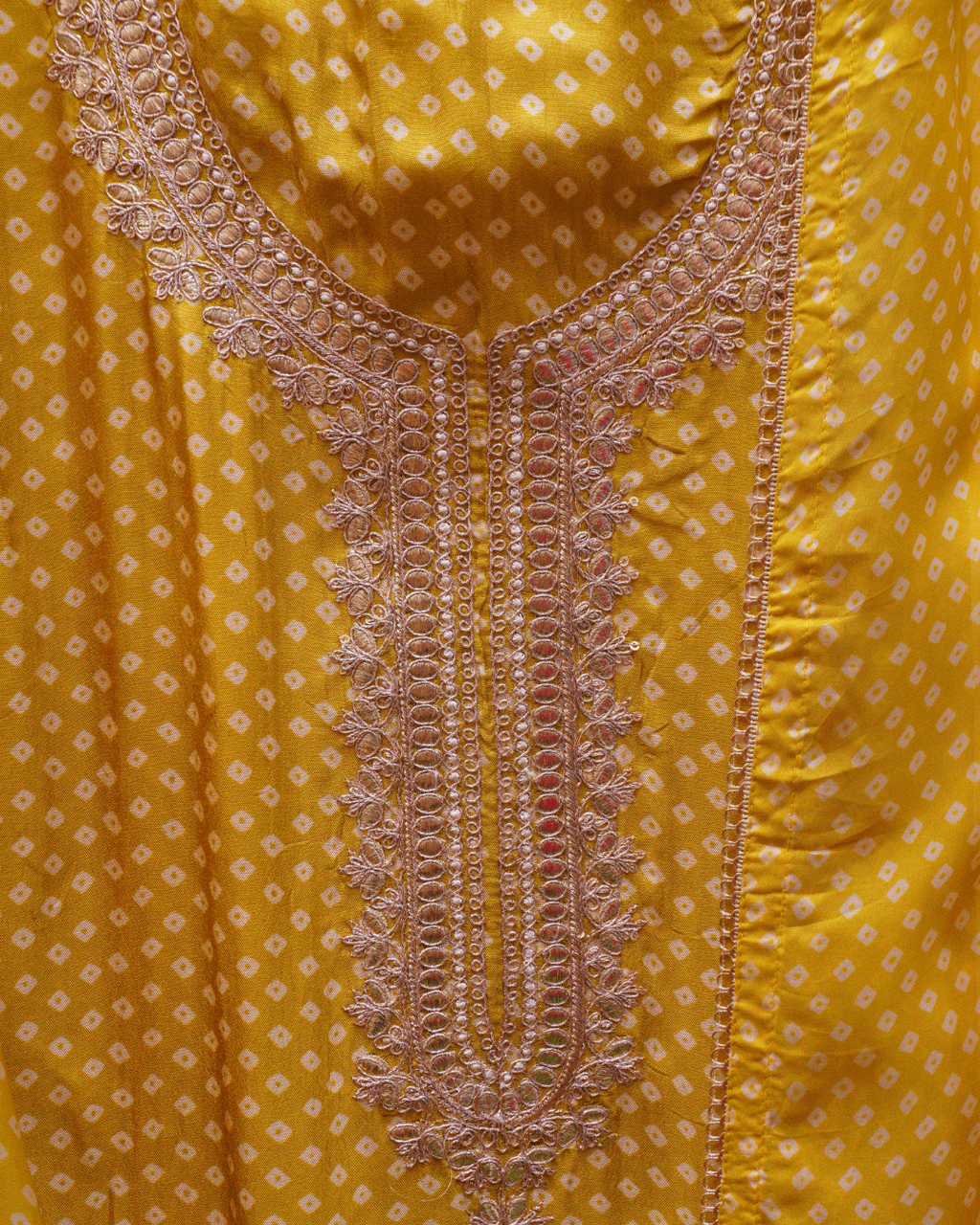 Thread Work Modal Silk Unstitched Suit Set