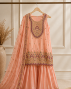 Blush Zari Sharara Suit Set
