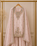 Pastel Thread Work Suit Set