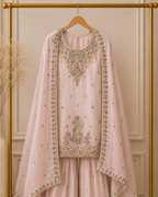 Pastel Thread Work Suit Set