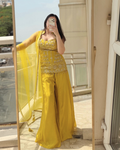 Three Piece Sharara Set with Dupatta