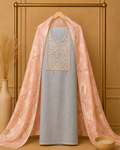 Regal Noor Shimmer Silk Unstitched Suit Set