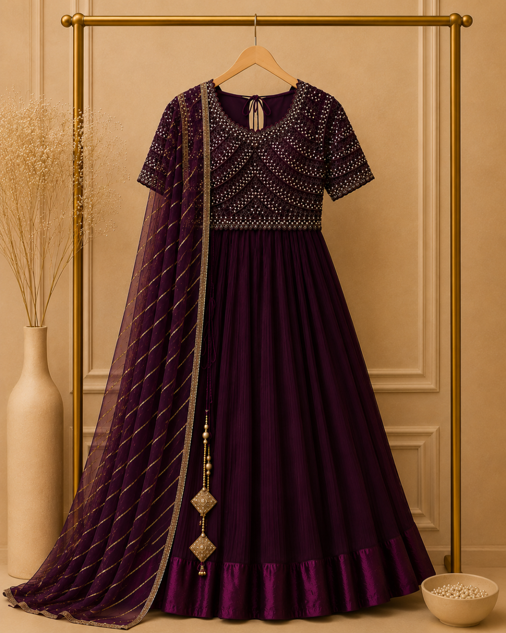 Starlight Sequence Lehenga