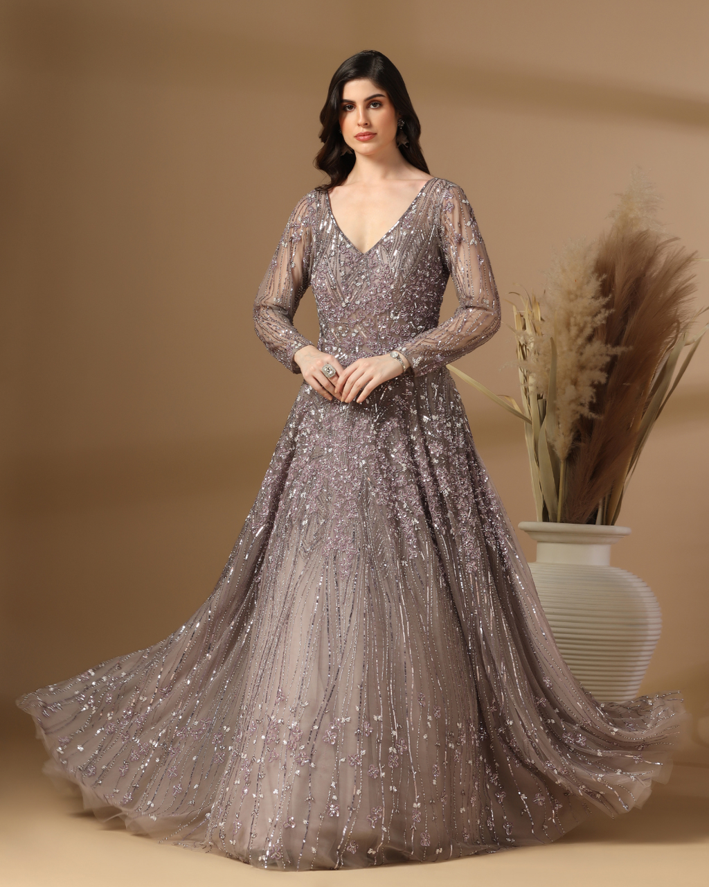 Moonstone Shimmer Gown
