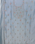Stone Work Unstitched Suit on Simmer Fabric