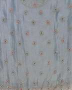 Stone Work Unstitched Suit on Simmer Fabric