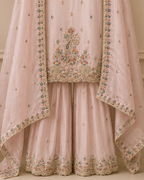 Pastel Thread Work Suit Set