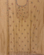 Stone Work Unstitched Suit on Simmer Fabric
