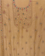 Stone Work Unstitched Suit on Simmer Fabric