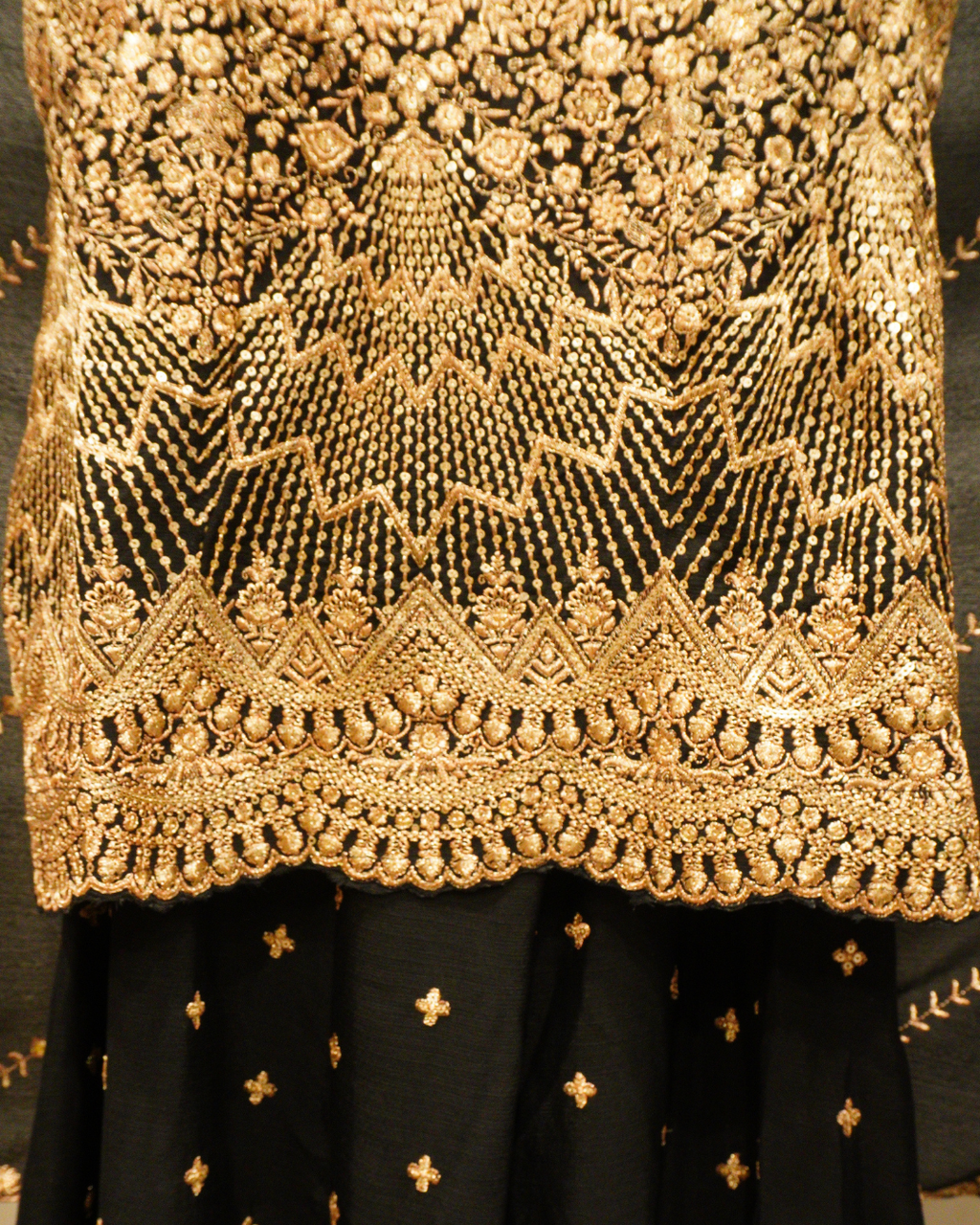 Zari Embroidered Sharara Suit Set for Women