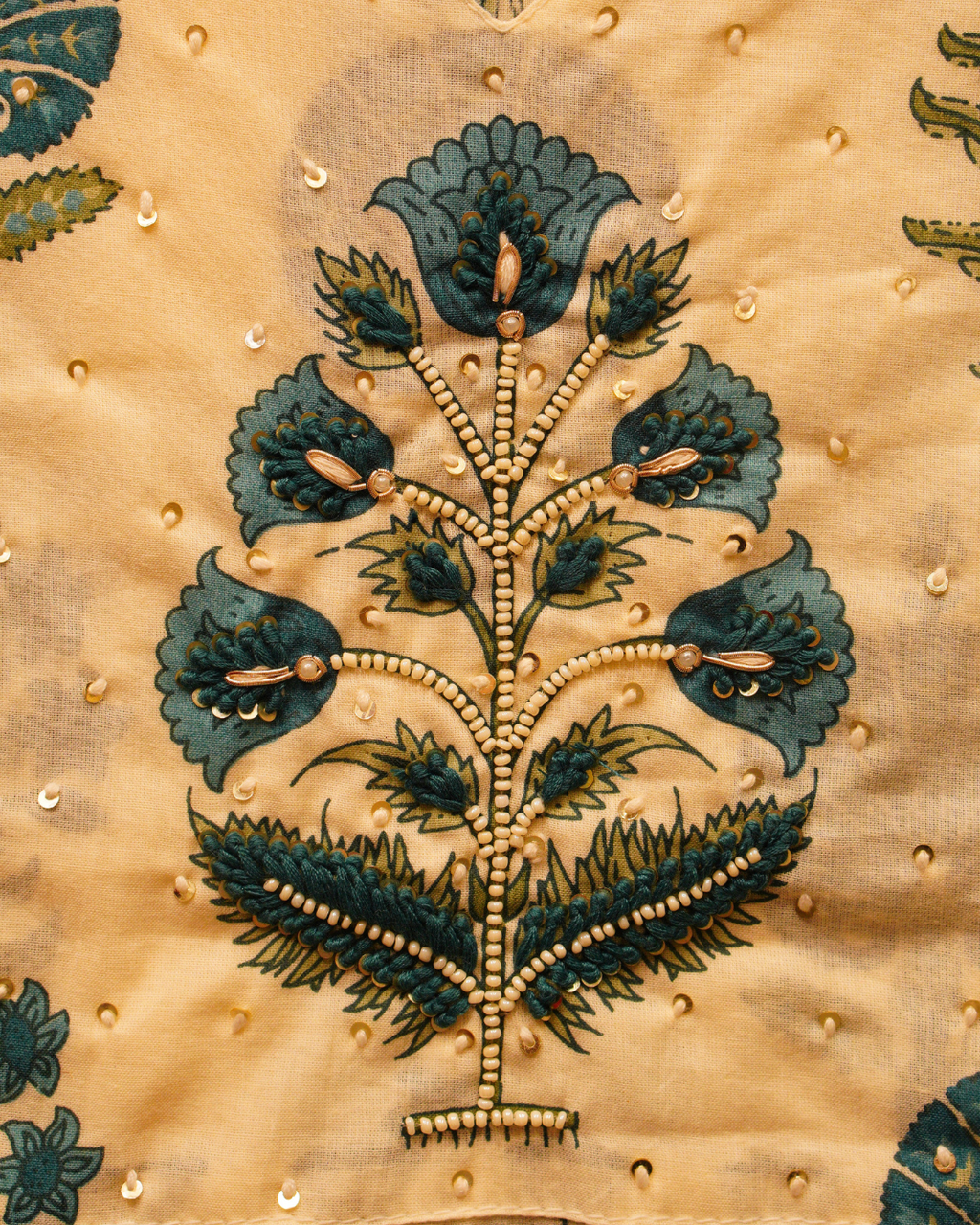 Floral Print Cotton Suit Fabric with Dupatta