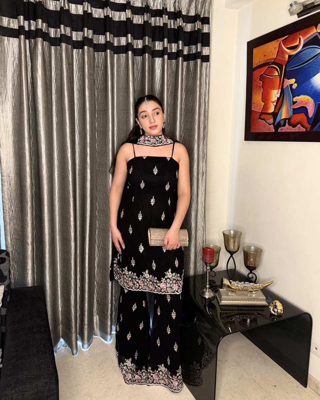 Zaalima Noir Sharara Suit