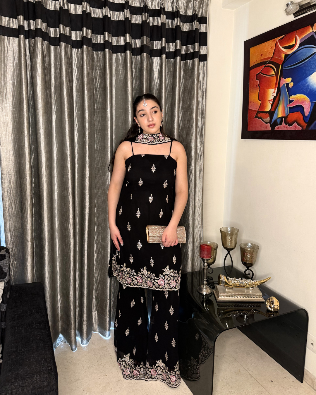 Zaalima Noir Sharara Suit