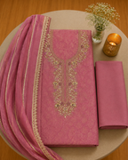 Noorani Banarsi Organza Unstitched Suit Set