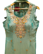 Elegant Hand Embroidered Shimmer Sharara Set