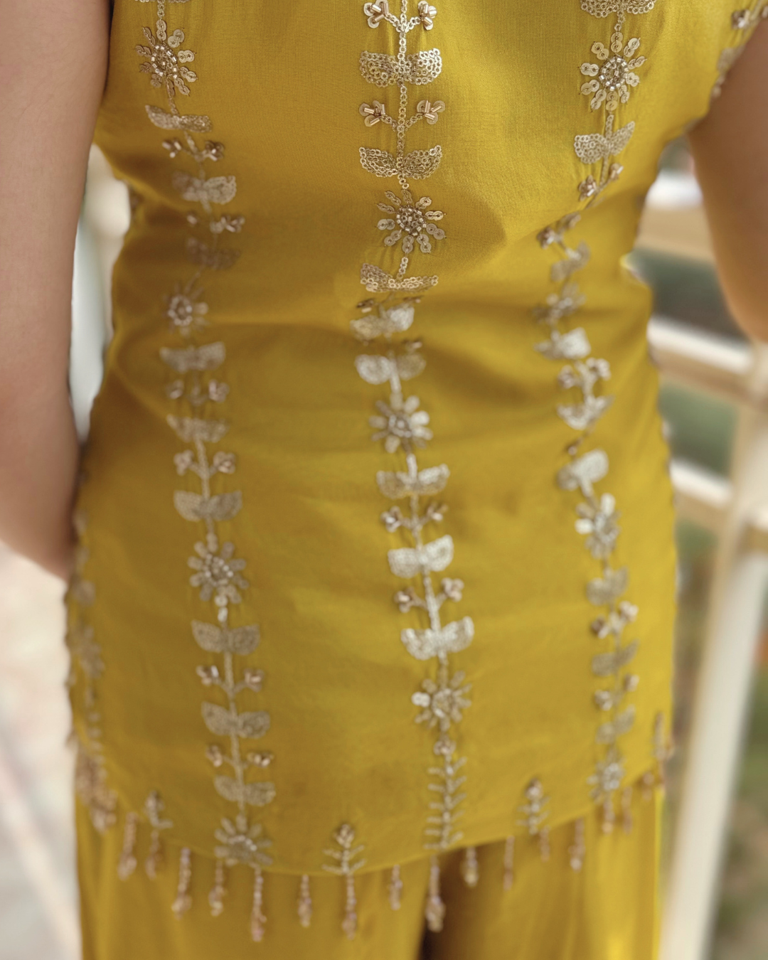 Three Piece Sharara Set with Dupatta
