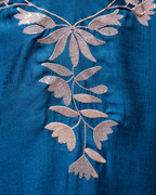 Zarqash Dupion Silk Thread & Sequence Embroidered Unstitched Suit
