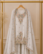 Pastel Thread Work Suit Set