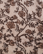 Mocha Floral Unstitched Suit Set