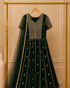 Regal Night Zari Anarkali
