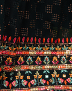 Noorika Black Floral Embroidered Naira Suit