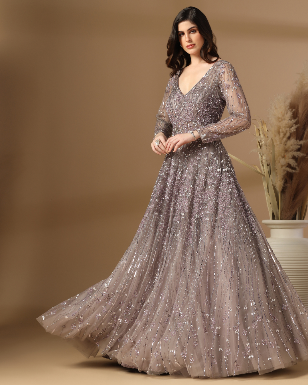 Moonstone Shimmer Gown
