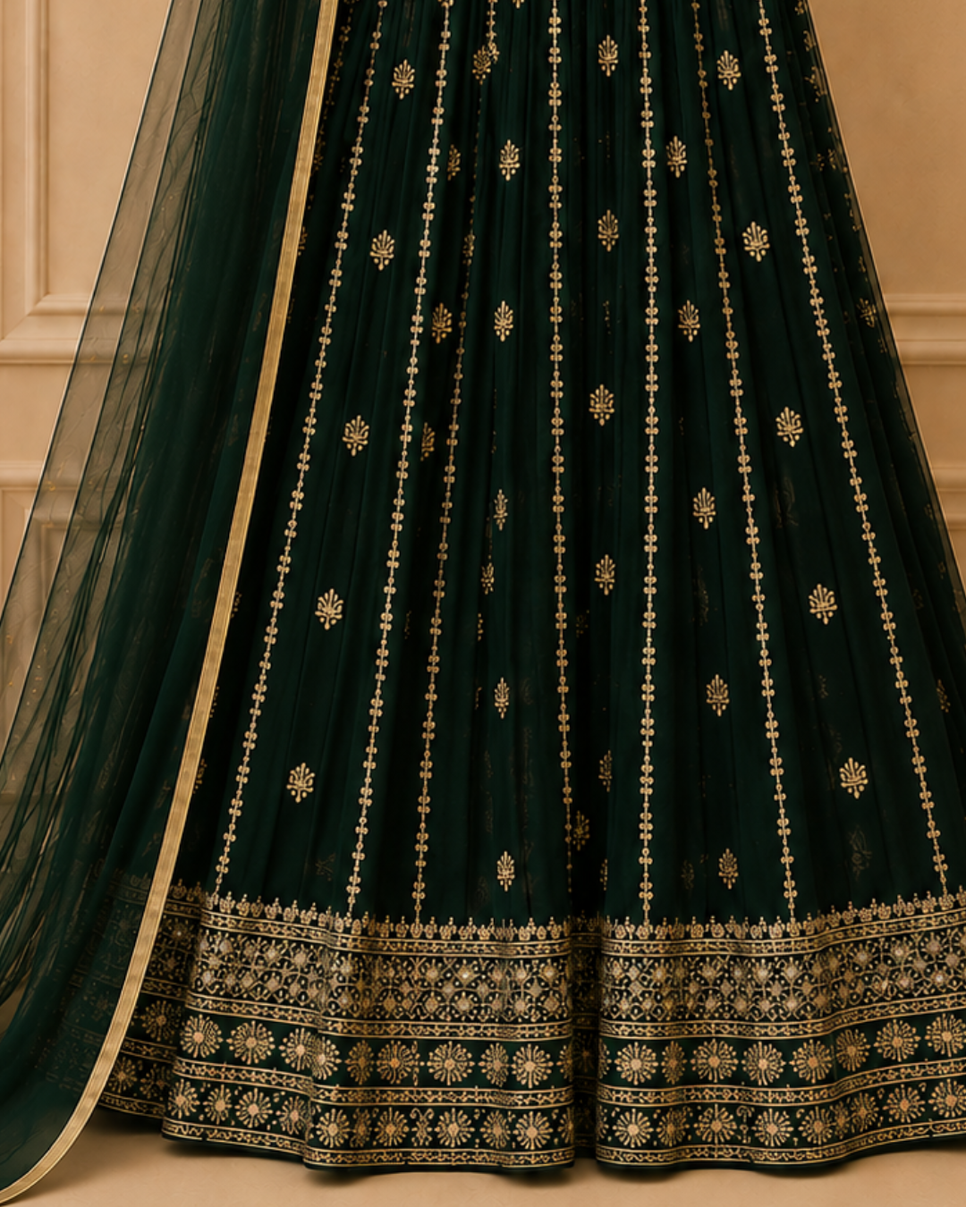 Regal Night Zari Anarkali
