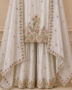 Pastel Thread Work Suit Set