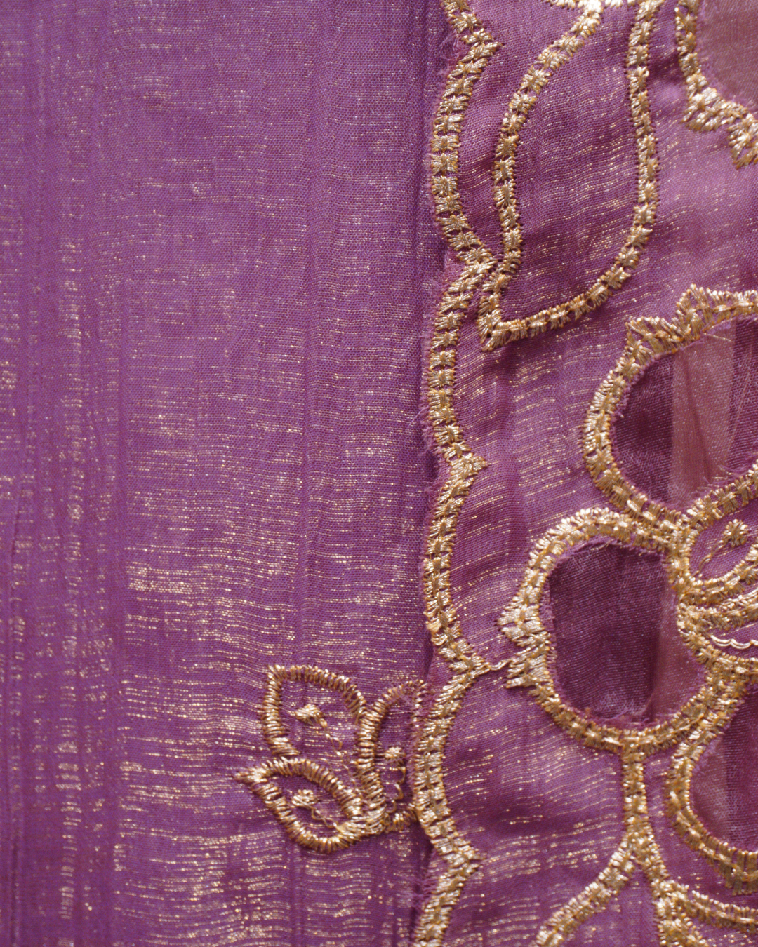 Signature Floral Embroidered Shimmer Suit Set