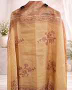 Floral Chanderi Unstitched Suit Set with Dupatta