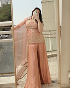 Three Piece Sharara Set with Dupatta