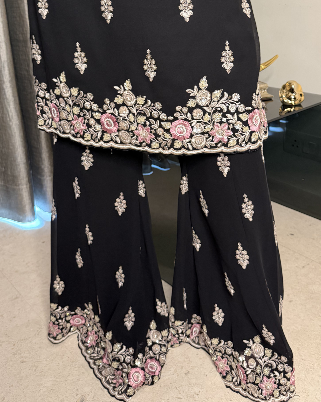 Zaalima Noir Sharara Suit