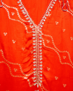 Royal Rouge Embroidered Chinon Suit Set with Dupatta
