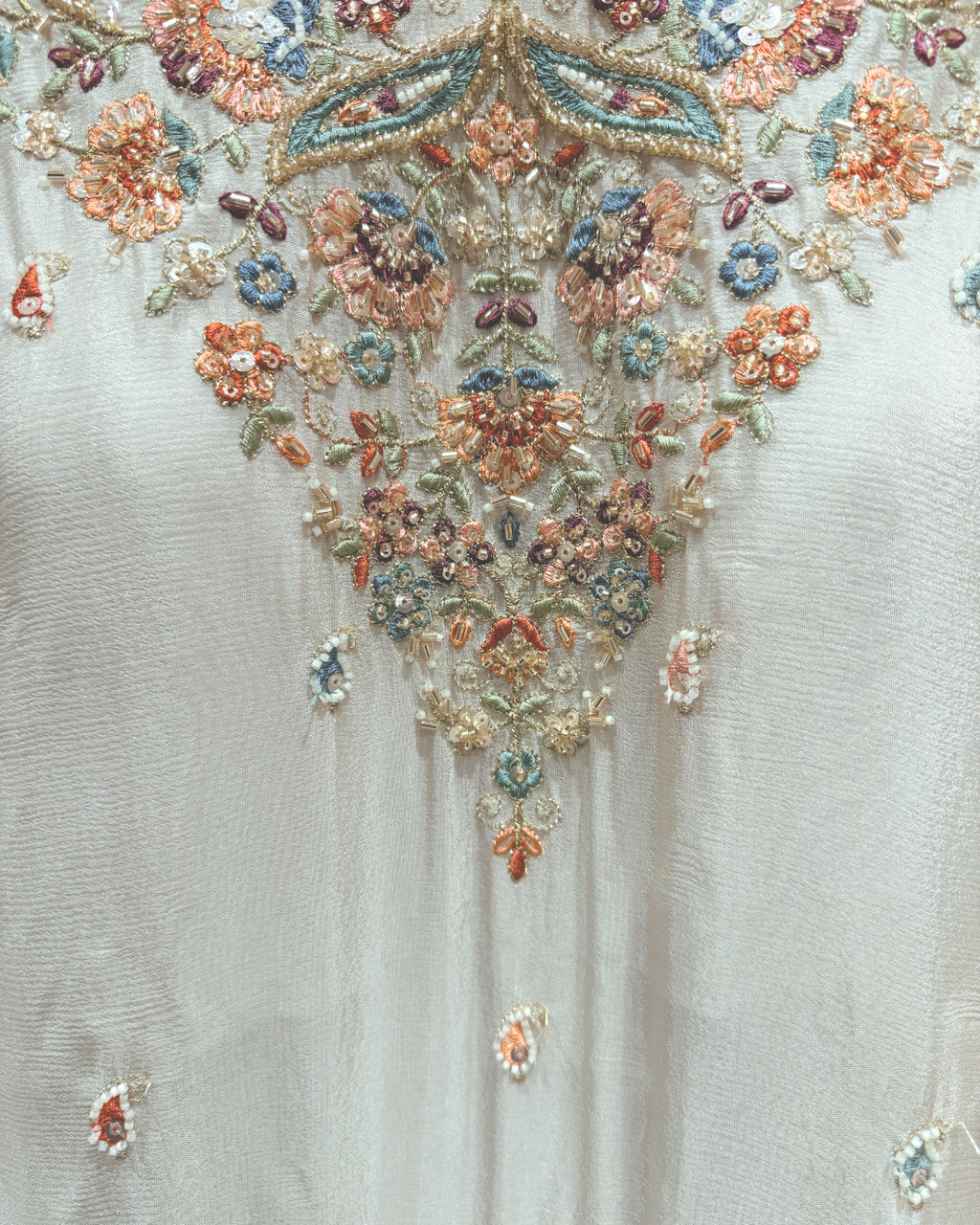 Pastel Thread Work Suit Set