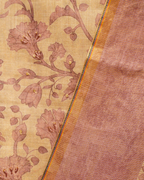 Floral Chanderi Unstitched Suit Set with Dupatta